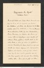 Nachlass Franz Steindachner, Brief von Eduard Graeffe an Franz Steindachner (29.06.1901), Inv.Nr. 173.34, Seite 1